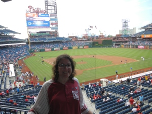 A beautiful view inside of Citizens Bank Park.  Thanks, Philadelphia Mayor Michael Nutter, for donating tickets to Tyler Arboretum!