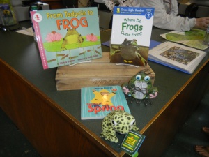 Frog information is available at the Tyler Arboretum visitor center!